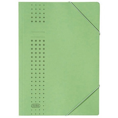 ELBA Eckspanner chic 400010058 DIN A4 150Bl. Karton grün