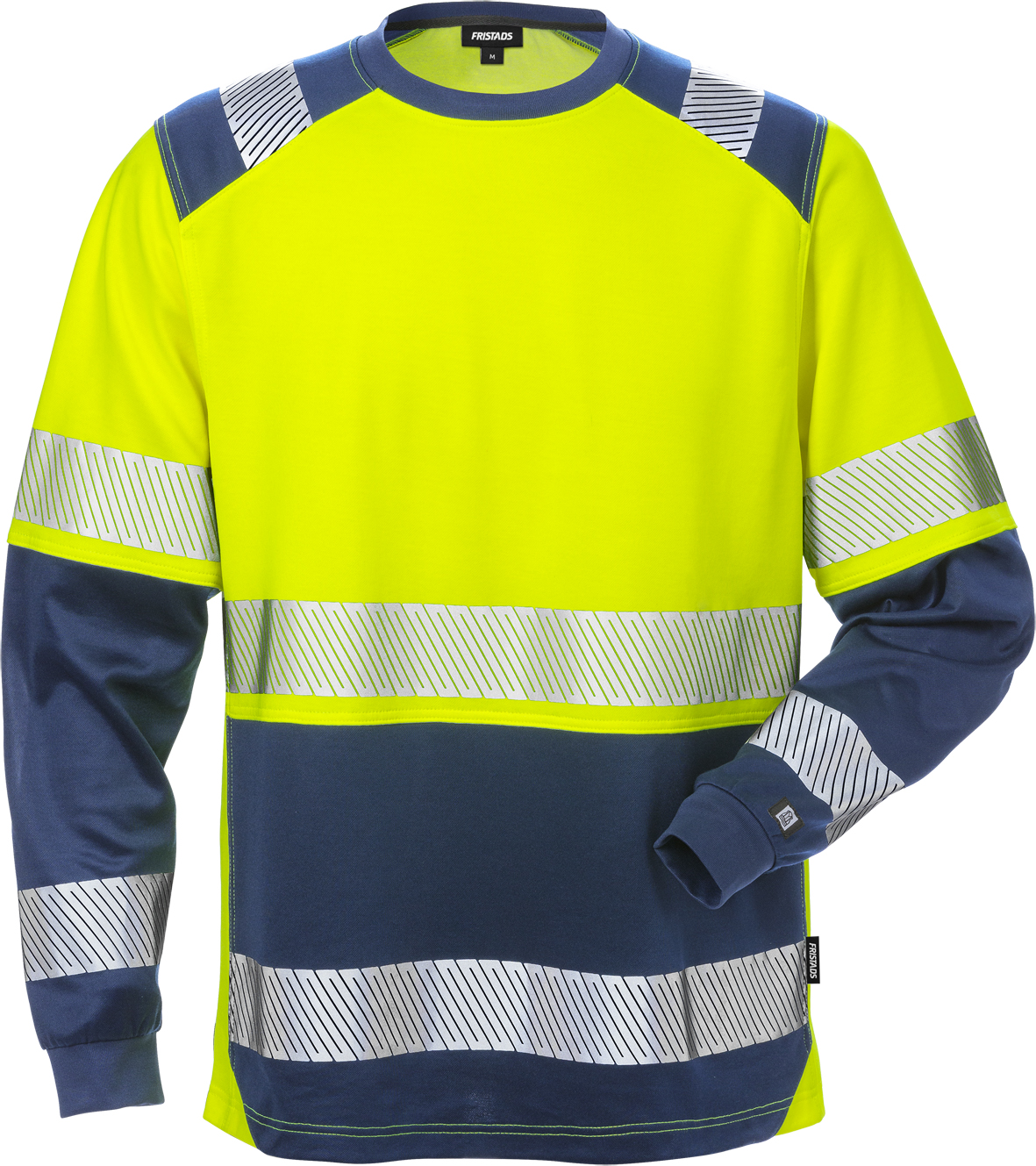 Fristads 129514-171-XS High Vis T-Shirt Langarm, Kl. 2 7457 THV Dynamic Rippstri