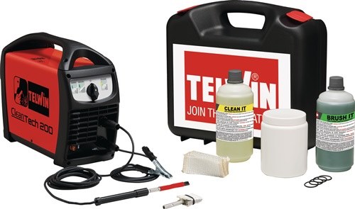 TELWIN 850020 Schweißnahtreiniger Cleantech 200 Set 230 V,50/60 Hz IP 21