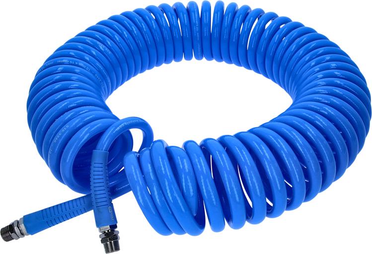 KS Tools 515.3340 PU-Druckluft-Spiralschlauch, Ø 10mm