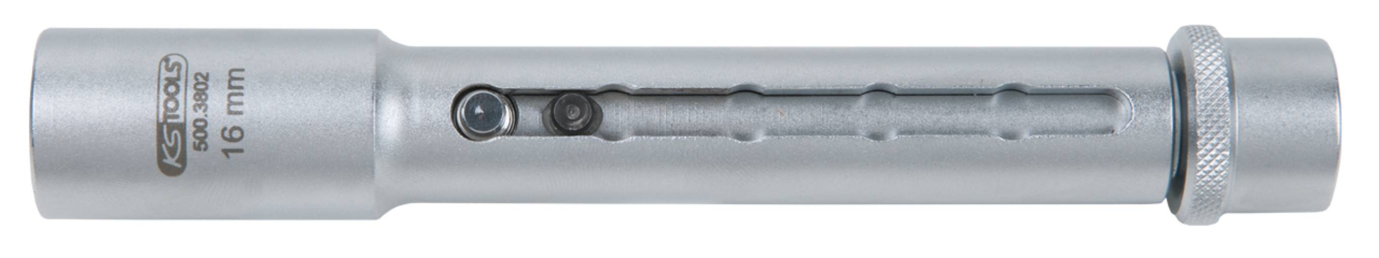 KS Tools 500.3803 3/8'' Teleskop-Zündkerzen-Stecknuss, 21mm