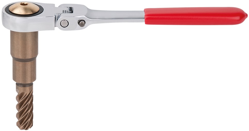 KS Tools 150.1982 Reibahle für ABS-Sensoren mit abwinkelbarer Knarre für VAG, Ø