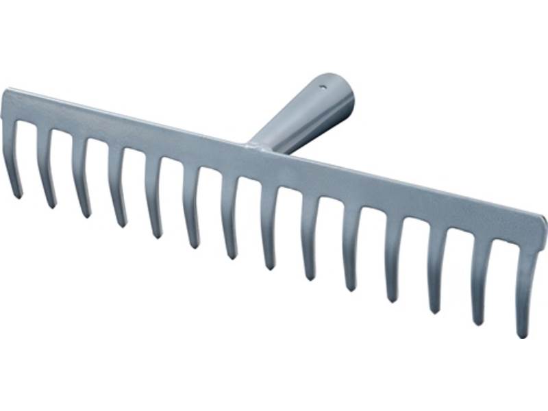 Straßenrechen Arbeitsbreite 345 mm Zinkenlänge 55 mm, 14 Zinken mit konischer