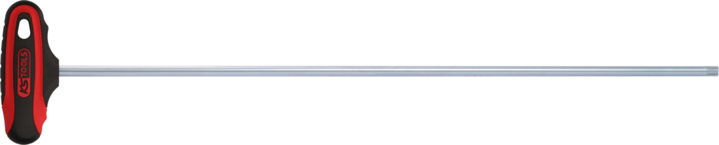 KS Tools 158.5123 CHROMEplus® T-Griff RIBE Profil, extra lang, 6 mm
