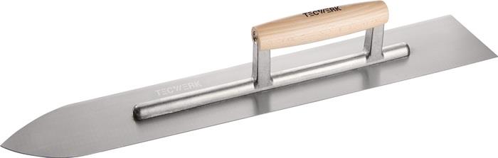 TECWERK  Glättekelle L.500mm B.90/75mm gehärtet,m.H-Heft STA S.1,2mm TECWERK  St