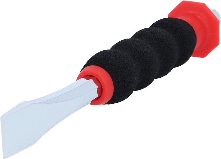 KS-Tools 156.0253 Flachmeißel mit Handschutzgriff, 8-kant, 16mm