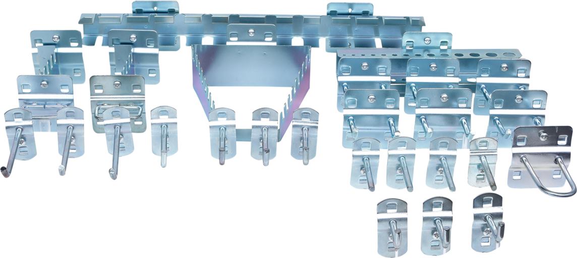 KS Tools 860.0888 Hakensortiment für Lochplatten, 28-tlg.
