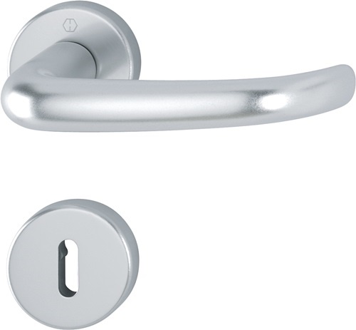 HOPPE 3715183 Rosettengarnitur San Francisco 1301/42KV/42KVS Aluminium F1 U-Form