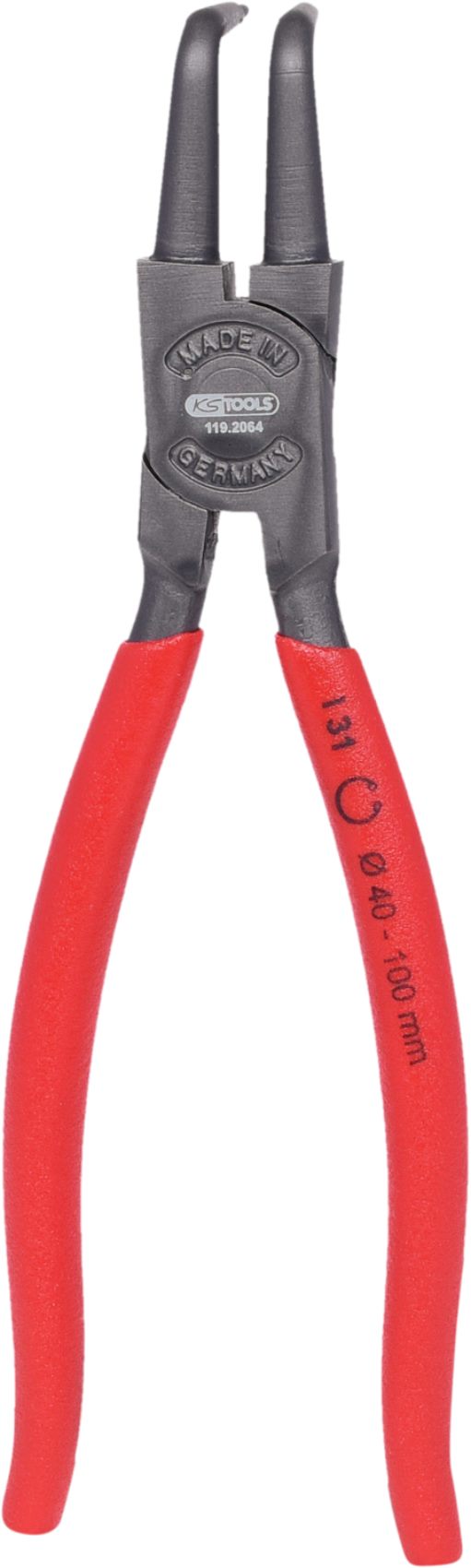 KS Tools 119.2064 Innen-Sicherungszangen, abgewinkelt, 40-100 mm