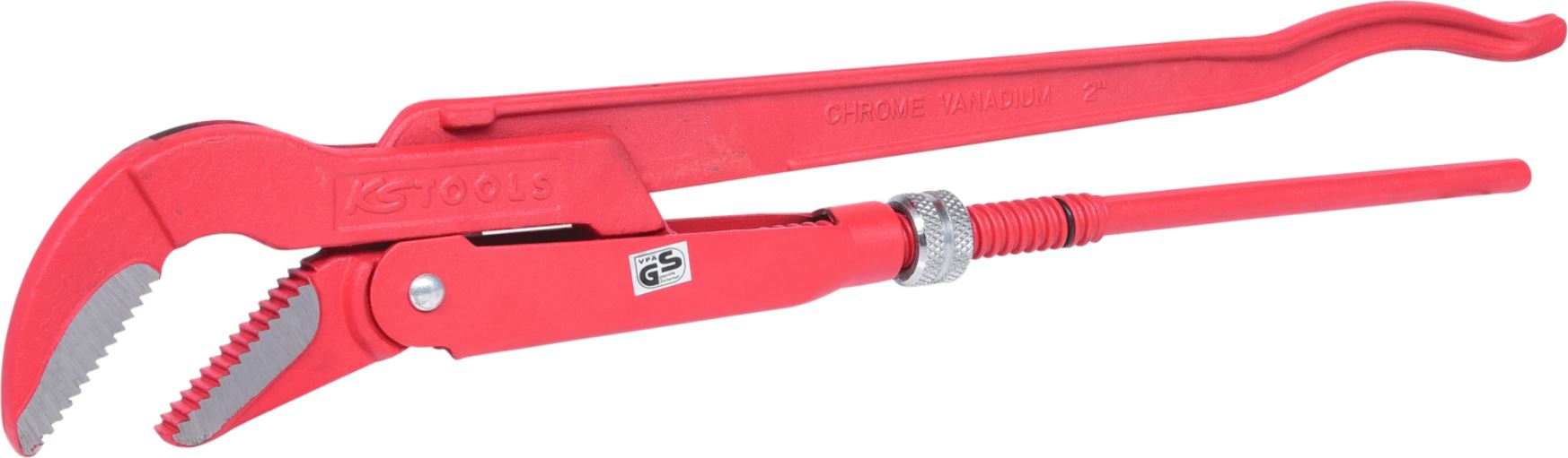 KS Tools 112.2000 Eckrohrzange, 45° gewinkelt, 2''