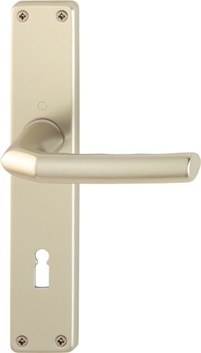 HOPPE 2533935 Langschildgarnitur Birmingham 1117/202SP Aluminium F2 OB 72 mm DIN