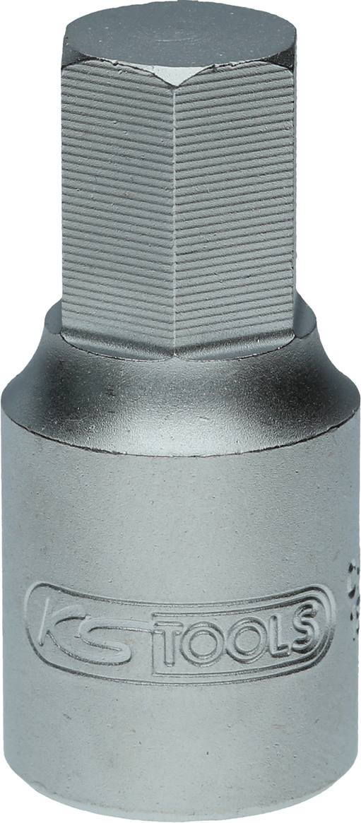 KS-Tools 150.9126 3/8'' Öldienst-Bit-Stecknuss für Innensechskant-Schrauben, 12