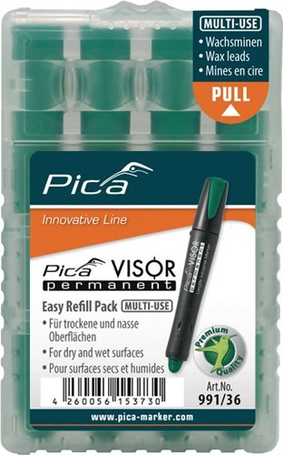 PICA 991/36 Minen-Set Visor permanent 4x grün wasserfest