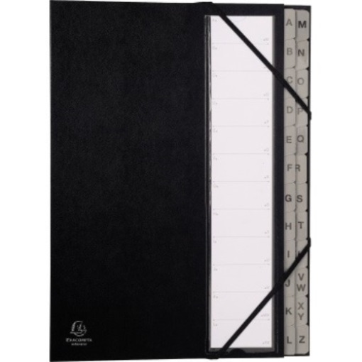 EXACOMPTA Ordnungsmappe Ordonator 24 Fächer alph. A-Z schwarz