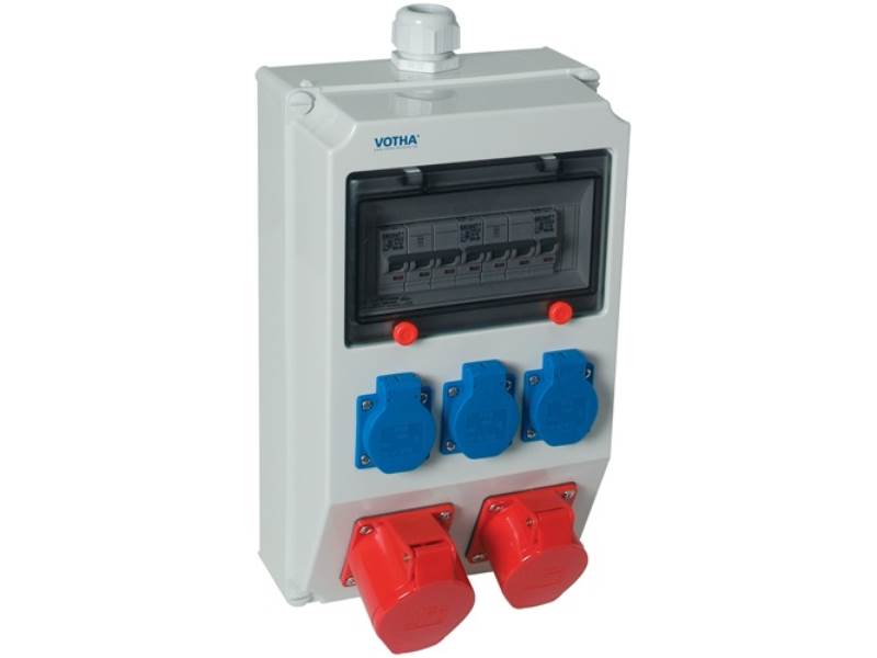 063.023.0110 WOLFSBG. Kunststoffwandverteiler  Verschraubung M32 2x