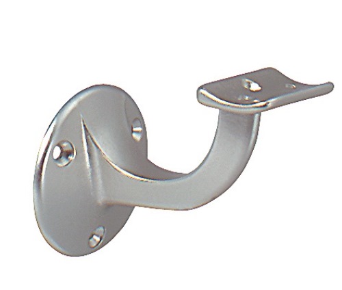 DENI 5232    0000 83 Handlaufträger  Edelstahl matt Durchmesser Wandplatte 53 mm