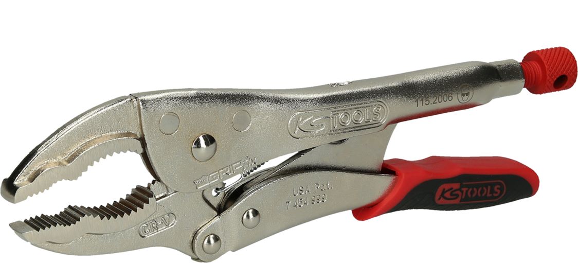 KS Tools 115.2006 Großmaul-Gripzange mit Easy-Release,65mm,L=230mm
