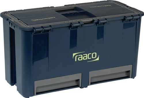 RAACO 136587 Werkzeugkoffer Compact 27 B474xT239xH250mm 6 Einsteckfächer Polypro