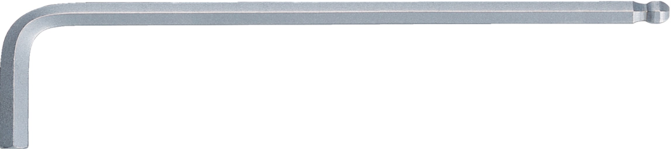 KS Tools 151.2143 Kugelkopf-Innensechskant-Winkelstiftschlüssel, lang, 1/2''