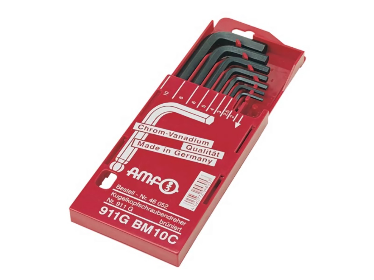 AMF 46052 Winkelschraubendreher-Satz 911G-BM10 8-teilig Schiebekassette SW 2 - 1