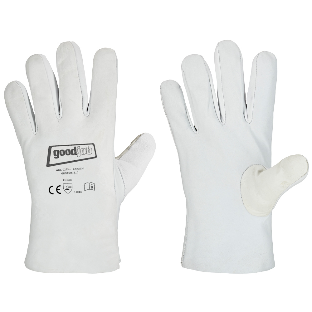 Gr .11 *KARACHI* GOODJOB® HANDSCHUHE naturfarben *KARACHI* GOODJOB® SHEEP/GOATSK