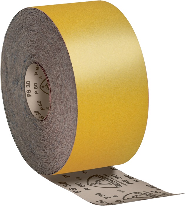 KLINGSPOR 182418 Schleifpapierrolle PS 30 D 115 mm Körnung 240 für Lack/Farbe/Sp