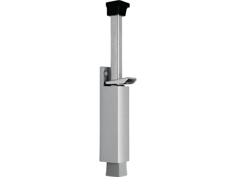 DENI 3836 0090 22 Türfeststeller 3837 0060 22 Zinkdruckguss silber lackiert Hubh