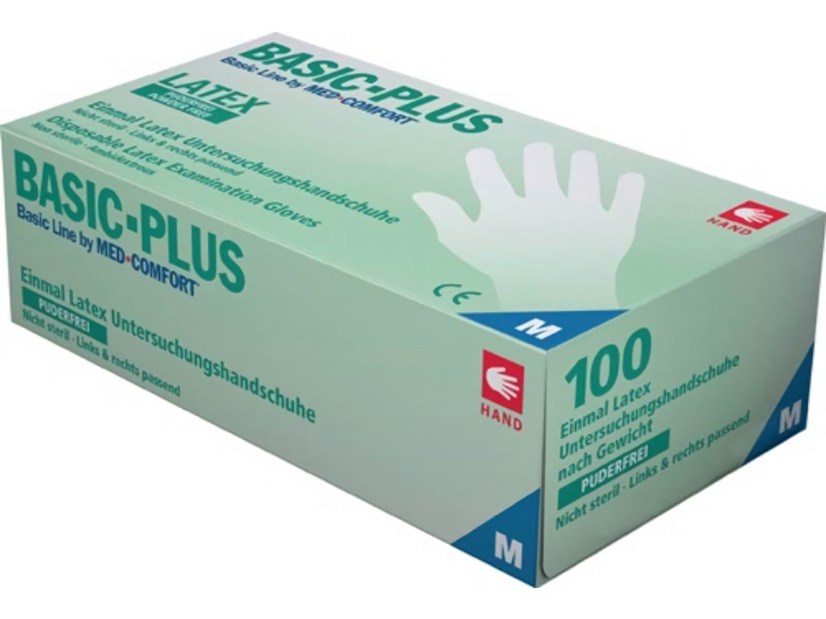 AMPRI 01039-XL Einweghandschuhe Basic Plus Größe XL hellbeige Latex EN 374, EN 4