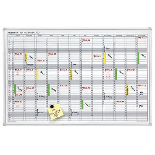 Franken Jahresplaner JetKalender JK703 90x60cm 12Monate weiß