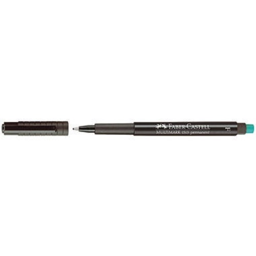 FABER-CASTELL Folienschreiber MULTIMARK 151399 F mit Radierer sw