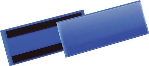 175707 Etikettentasche  B210xH74mm blau magnetisch