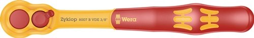 WERA 5004966001 Hebelumschaltknarre 8007 B VDE 3/8 Zoll 80 Zähne VDE isoliert
