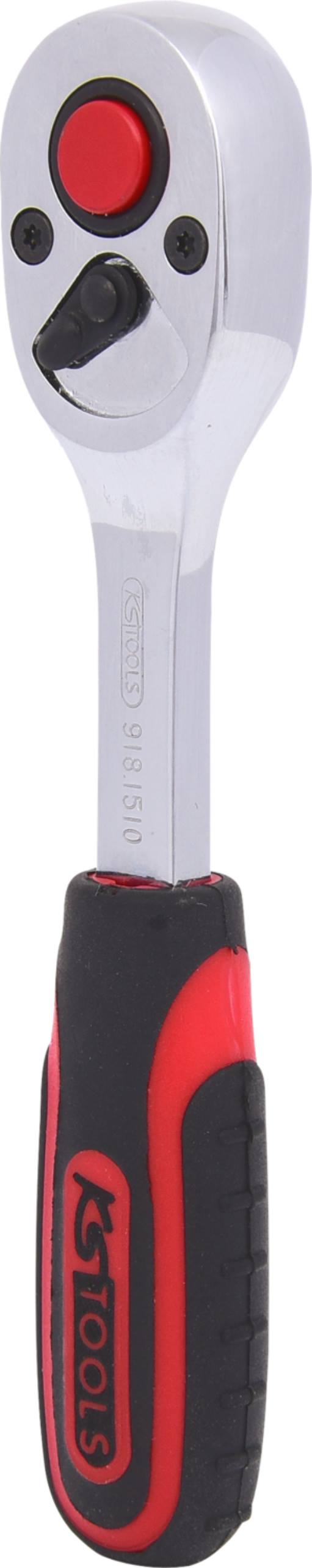 KS Tools 918.1510 1/4'' CHROMEplus Mini-Umschaltknarre, 72 Zahn