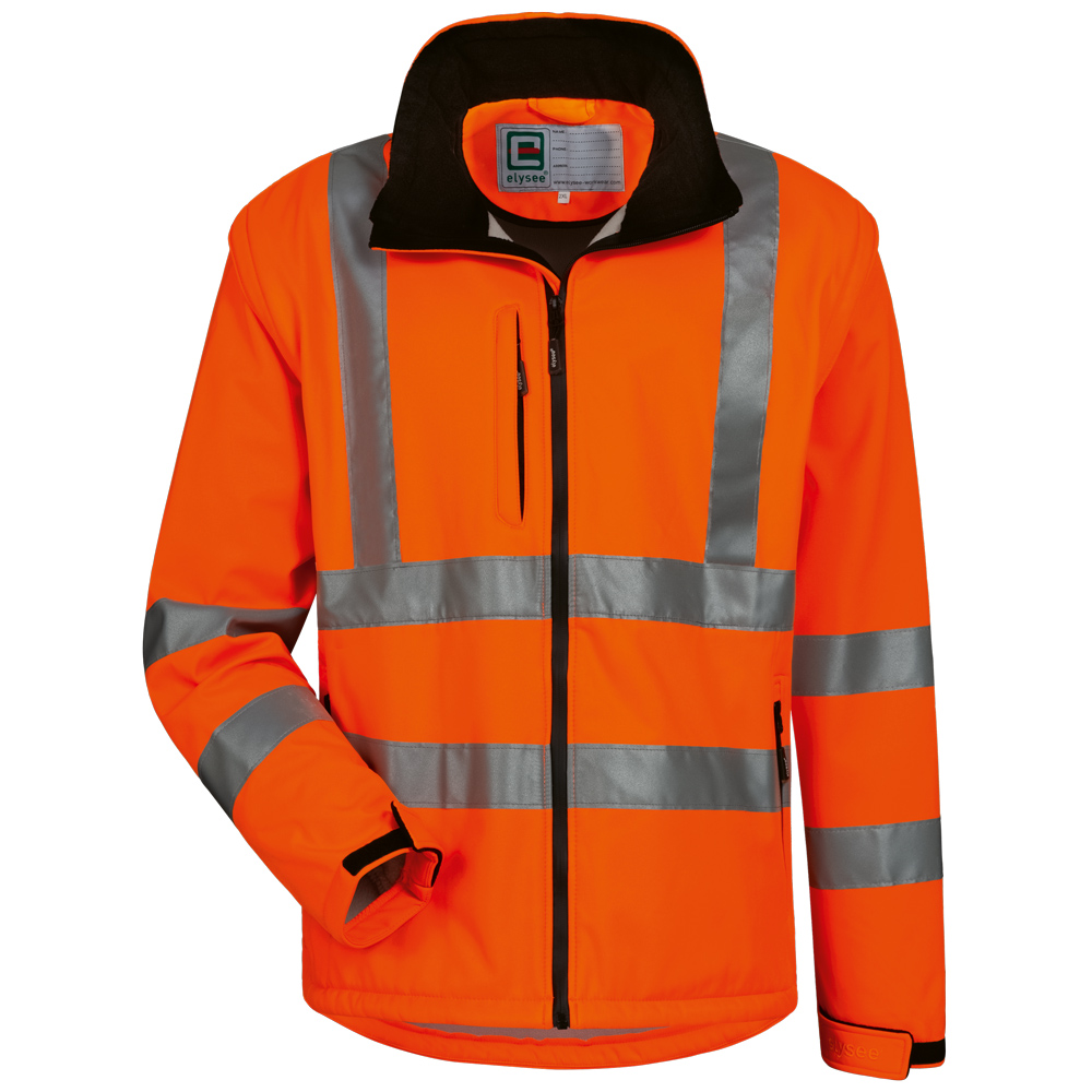 Gr .4XL (70/72) *TYLER* WARNSCHUTZ-SOFTSHELLJACKE orange *TYLER* HIGH VIS SOFTSH