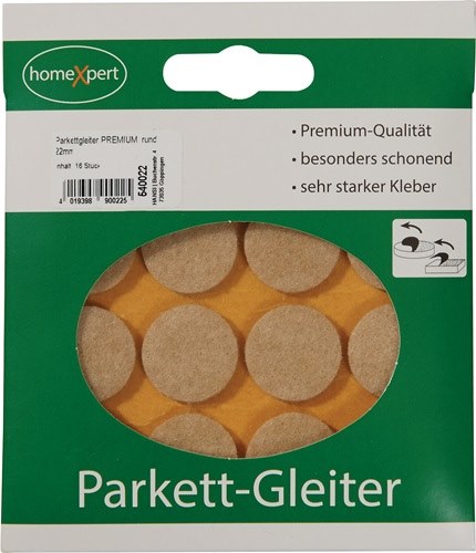 Parkettgleiter 22 mm Filz natur rund selbstklebend