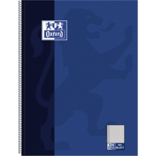 Oxford Collegeblock 100050358 DIN A4 80Bl. Rand ECF 90g kariert