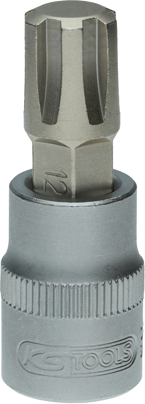 KS-Tools 917.3928 3/8'' Bit-Stecknuss für RIBE®-Schrauben, M12, Länge 48 mm