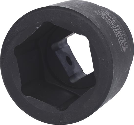 KS Tools 515.1742 1'' Sechskant-Kraft-Stecknuss, kurz, 42mm
