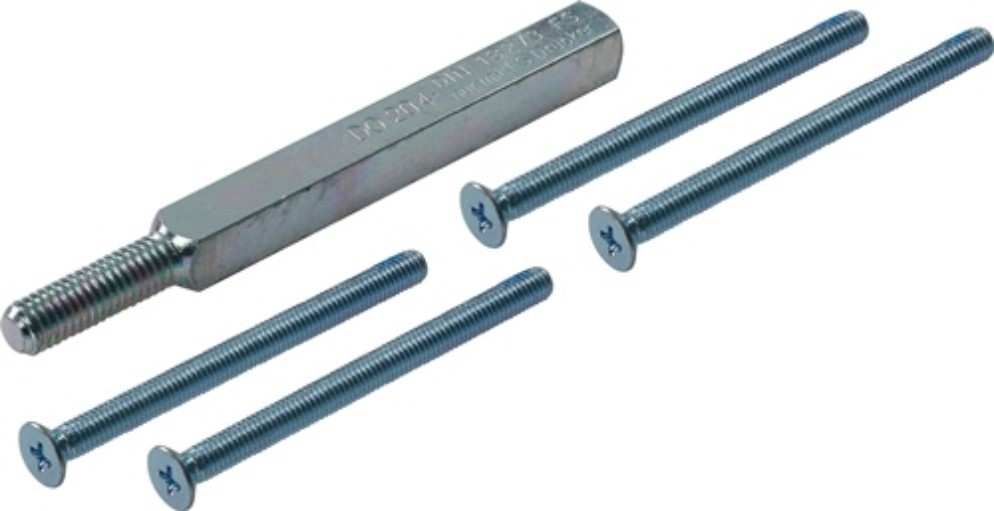 Panik-Stift 120 FS SECURE 4-KT.9mm TS 100-106mm geteilter Vollstift OGRO mittig geteilt · Vierkant 9 mm · zum Einsatz an Fluchttüren nach DIN EN 179 · an Brandschutz- und Notausgangstüren dürfen nur geprüfte Beschläge verbaut werden. Darum ist immer der o