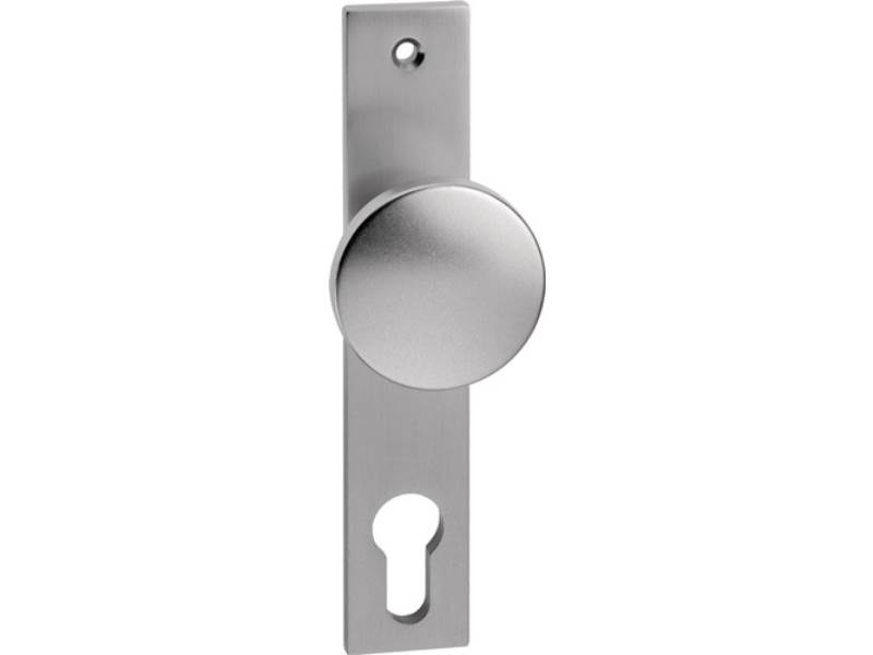 EDI 1317/7020/01 Schlosskasten-Knopf 1317/7020 fest Aluminium F1 / naturfarbig V