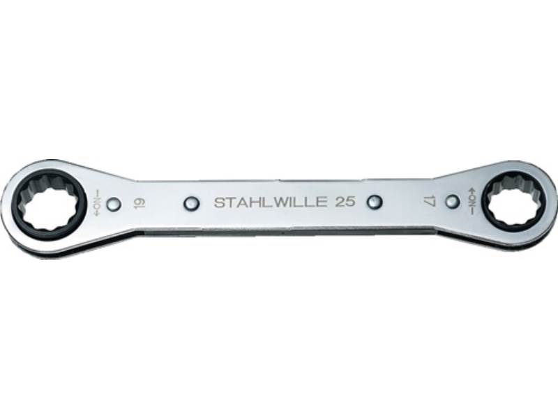 STAHLWILLE 41130708 Ratschenringschlüssel 25 7 x 8 mm 12-KT. Länge 109 mm Anzahl