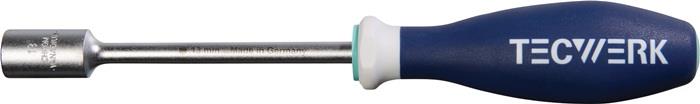 TECWERK 2000827159 Sechskantsteckschlüssel SW 13mm Klingen-L.125mm Gesamt-L.250m