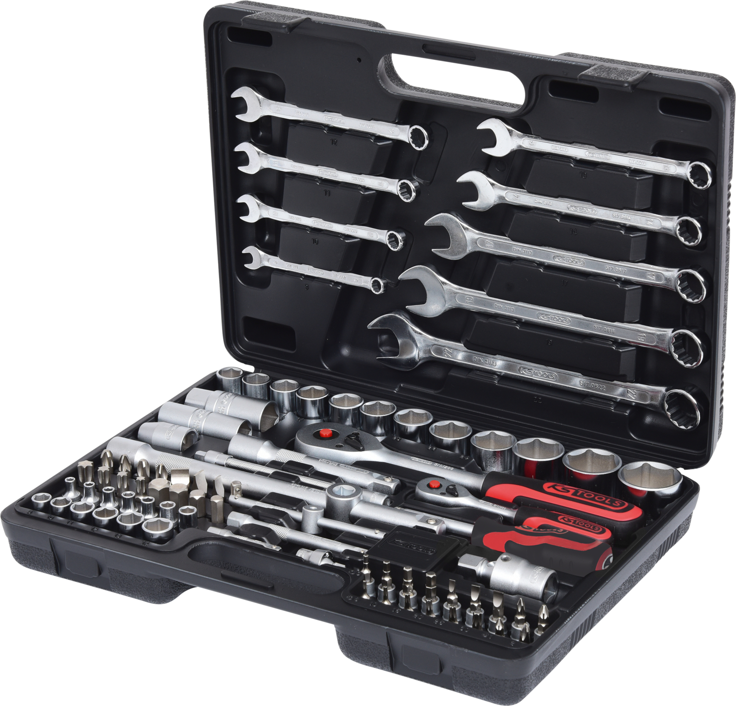 KS Tools 911.0682 1/4''+1/2'' Steckschlüssel-Satz, 82-tlg.