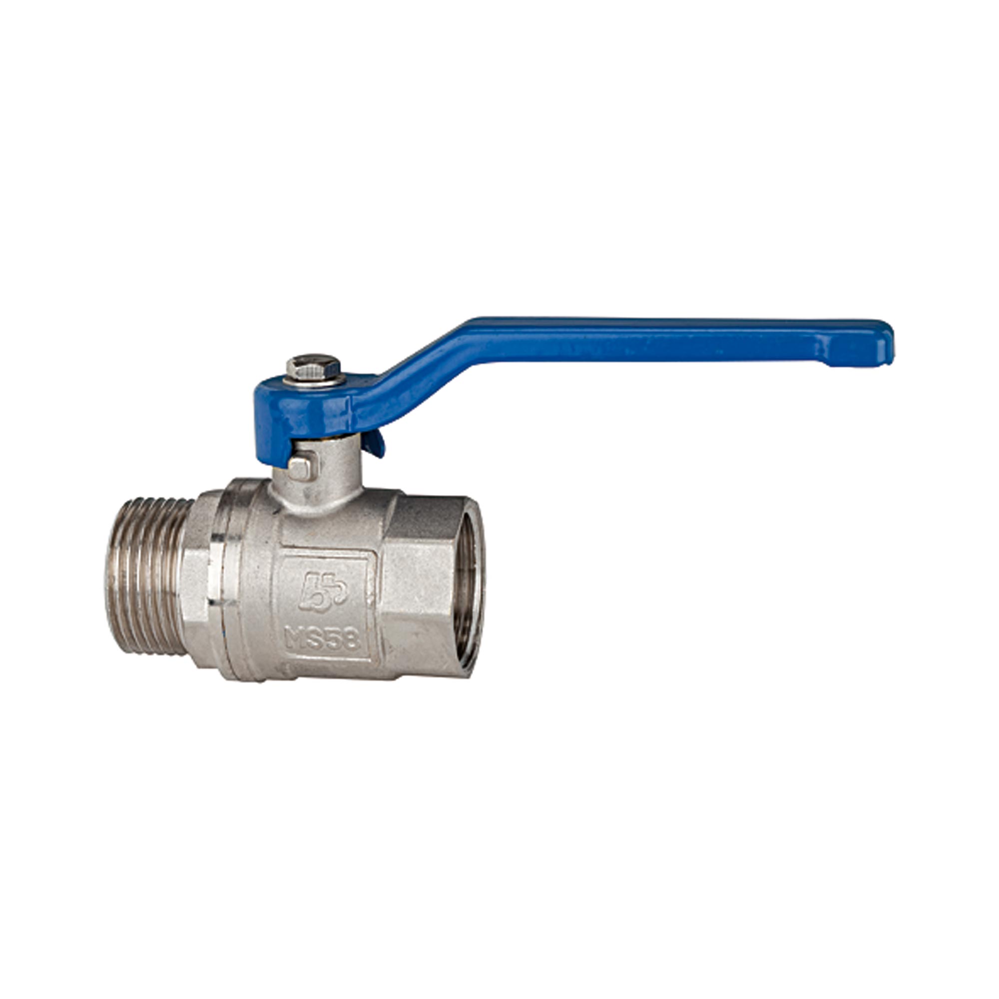 RIEGLER 115724 Messingkugelhahn VALVE LINE 41,91 mm G 1 1/4 '' innen/außen DN 32