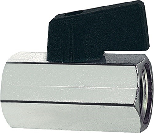 RIEGLER 103340 Mini-Kugelhahn  13,16 mm G 1/4 Zoll Innen-/Innengewinde