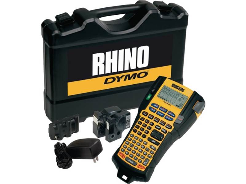 DYMO S0841400 Beschriftungsgerät Rhino 5200 Schriftbandbreiten 6, 9, 12, 19 mm