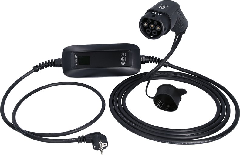 KS-Tools 117.7615 efuturo mobile Ladestation mit Typ 2 Ladekabel, 1 Phase, bis z
