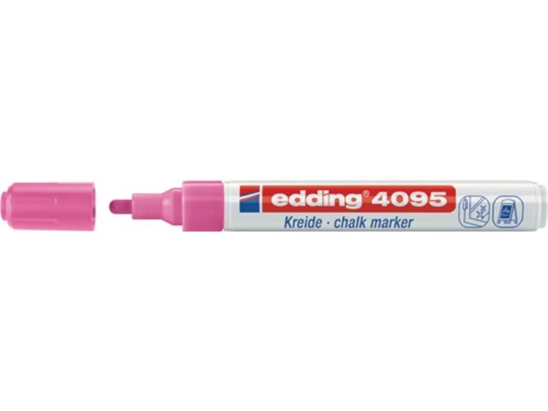 EDDING 4-4095069 Kreidemarker 4095 neonrosa Strichbreite 2-3 mm Rundspitze