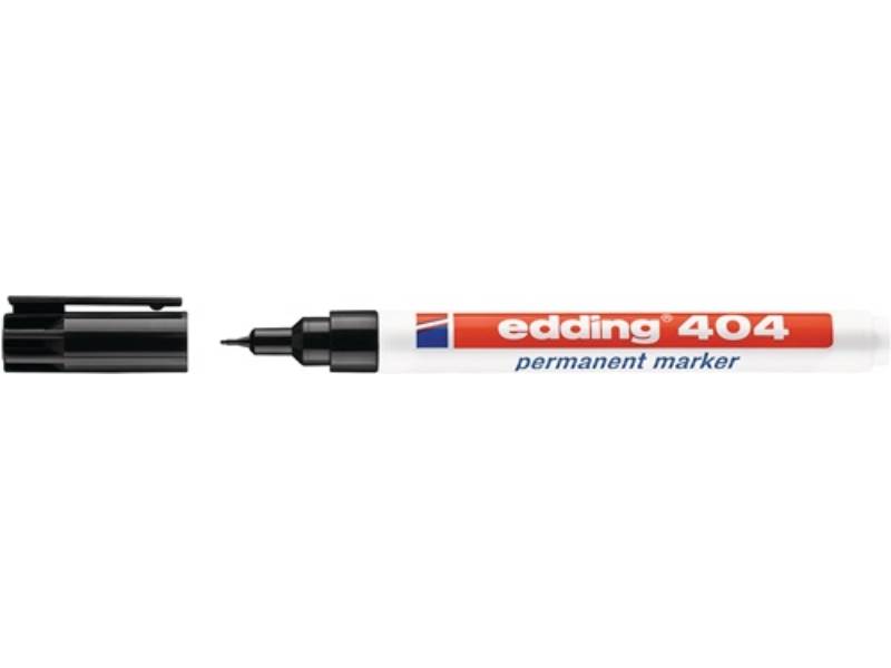 EDDING 4-404001 Permanentmarker 404 schwarz Strichbreite 0,75 mm Rundspitze