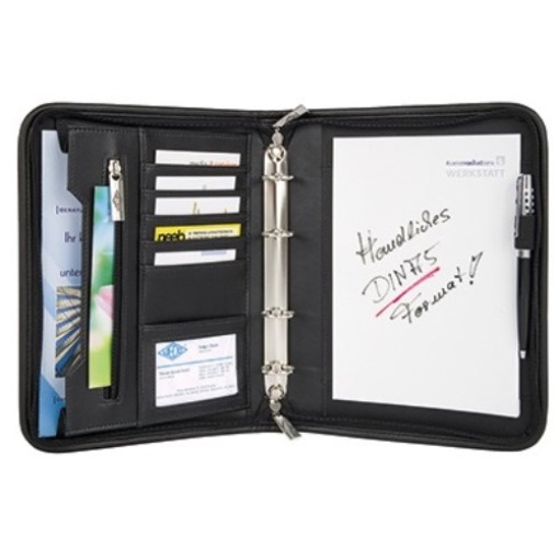 WEDO Konferenzmappe Elegance 585101 DIN A5 Kunstleder schwarz
